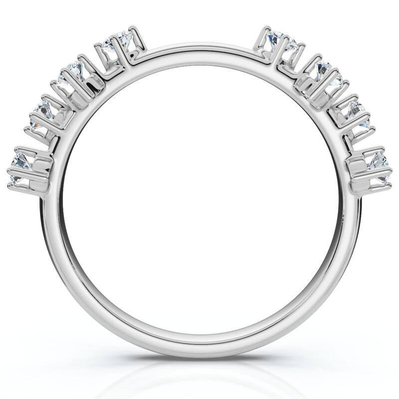 Bliss Diamond 1/4Ct Diamond Guard Band Gold or Platinum Lab Grown