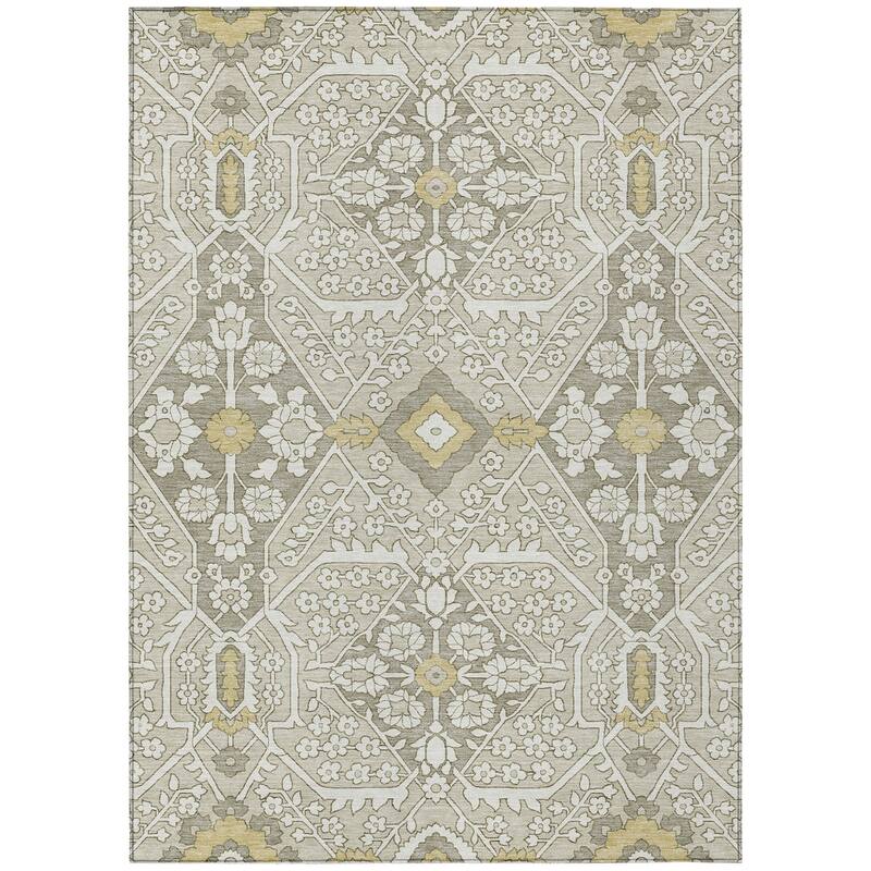 Machine Washable Indoor/ Outdoor Chantille Traditional Rug
