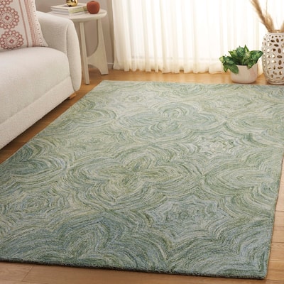 SAFAVIEH Hand-Tufted Ikat Cristea Modern & Contemporary Wool Rug