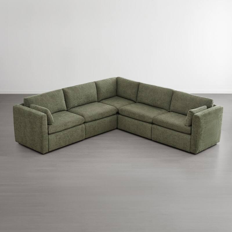 Spruce & Spring Mia Oversized Modular Sectional Fabric Sofa Set