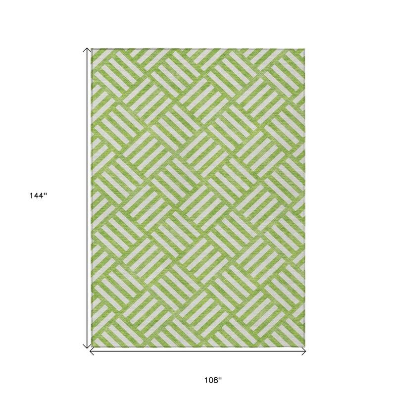 HomeRoots Geometric Transitional Rectangle Outdoor Rug