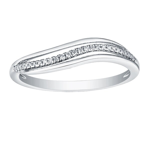 Prism Jewel 0.07CT G-H//I1 Natural Diamond Light Weight Clover Wrap Ring