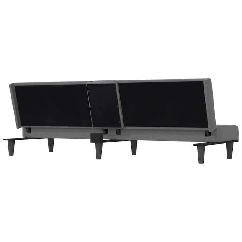 vidaXL Sofa Bed Convertible Sofa Bed with Cup Holders for Living Room Fabric - 78.7" x 35" x 27.6"