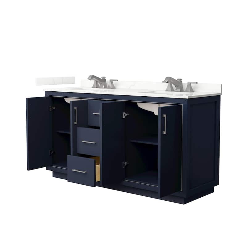 Wyndham Collection WCF111166D-QTZ-US3MXX Icon 66" Free Standing Double