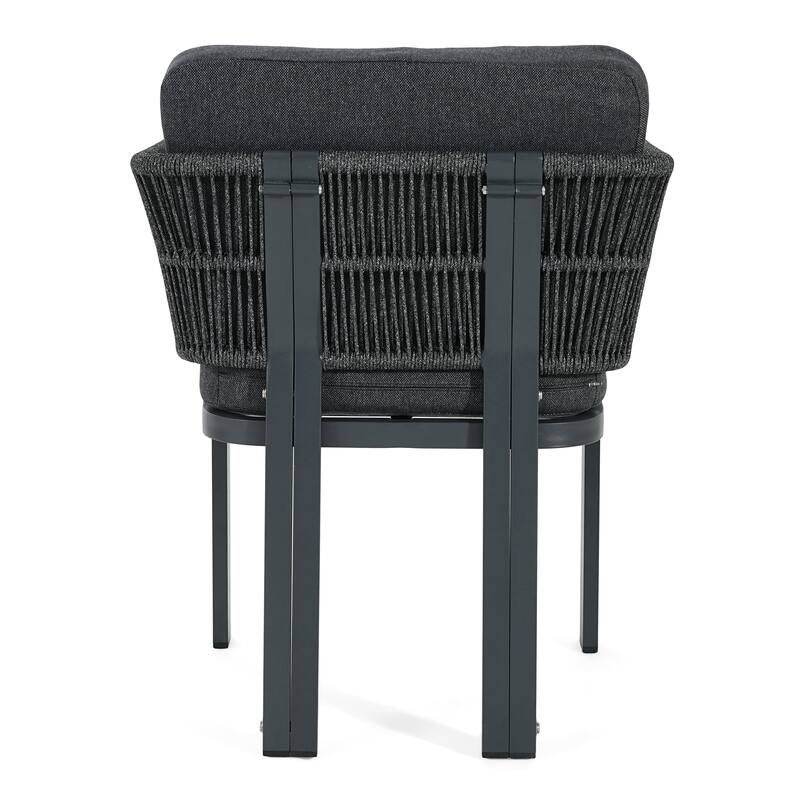 Christopher Knight Home - Outdoor Aluminum Dining Chair Set with Weather-Resistant Cushions