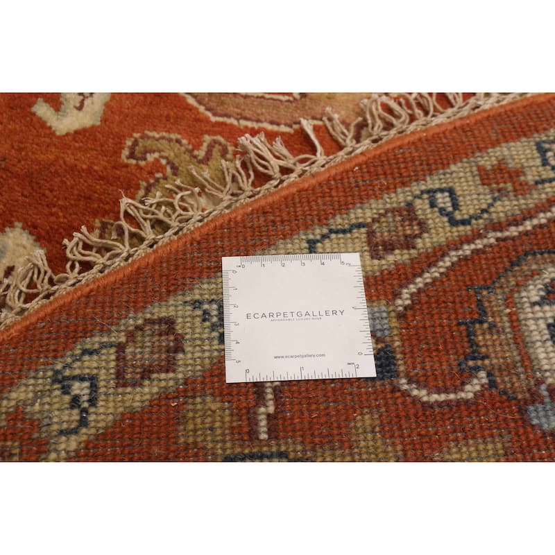 ECARPETGALLERY Hand-knotted Jules Sultane Dark Copper Wool Rug - 8'0 x 8'0