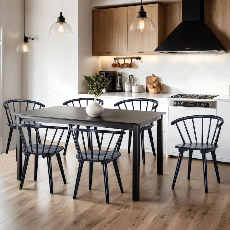 Country Classic 21.7" Wide Spindle Back Dining Chairs