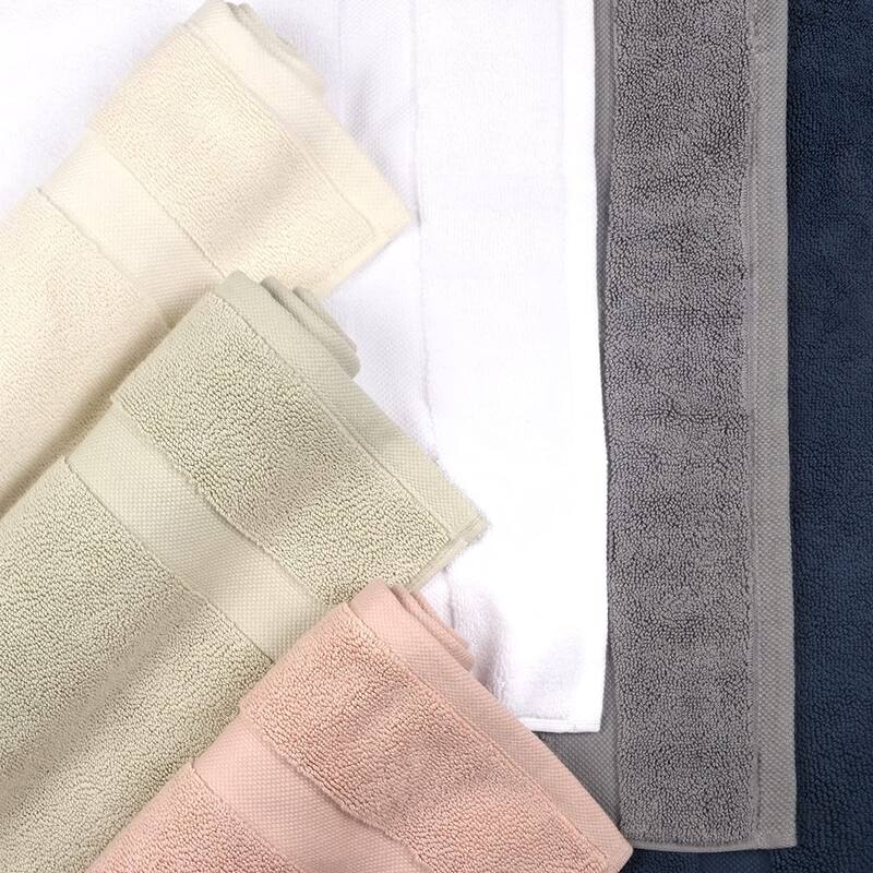 GOTS Certified Organic Cotton Feather Touch Quick Dry 900 GSM Bath Mat, 20"X33"