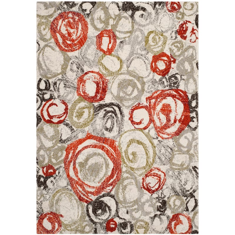 SAFAVIEH Porcello Casiana Modern Rug - 5'3" x 7'7" - Ivory/Green
