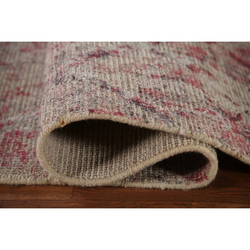 Abstract Rug Handmade Contemporary Wool Carpet - 8'0"x 9'11"