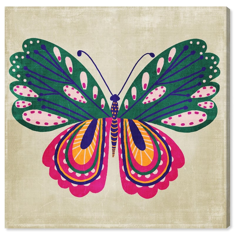Butterfly Wings Canvas by Art Remedy, Gallery Wrapped - 16" x 16"