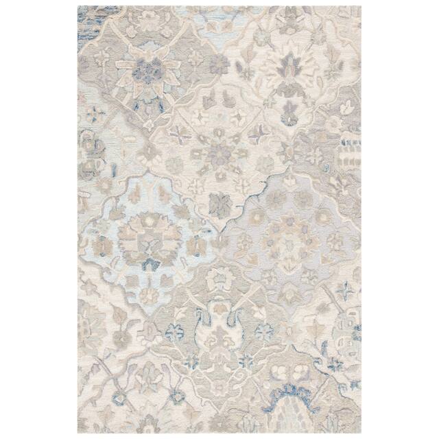 SAFAVIEH Handmade Glamour Noella Floral Wool Rug