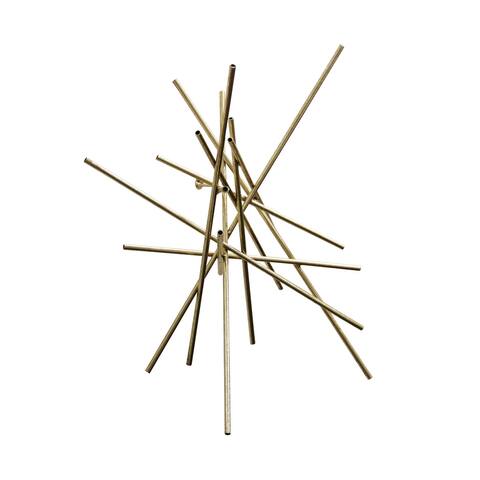 Harp & Finial Triton Gold Metal Wall Art