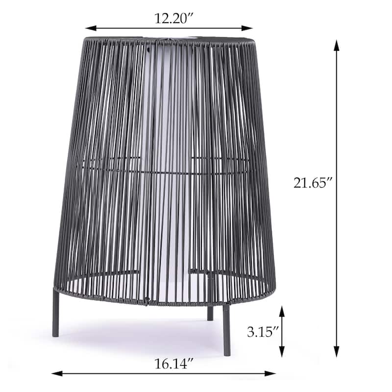 2 Pack Solar Outdoor LED Light Floor Lamp