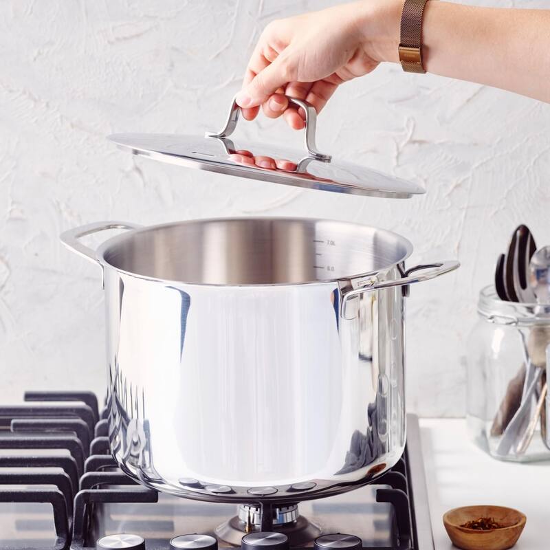 Alva Maestro Stainless Steel Stock Pot - Heavy Duty, Non-Toxic