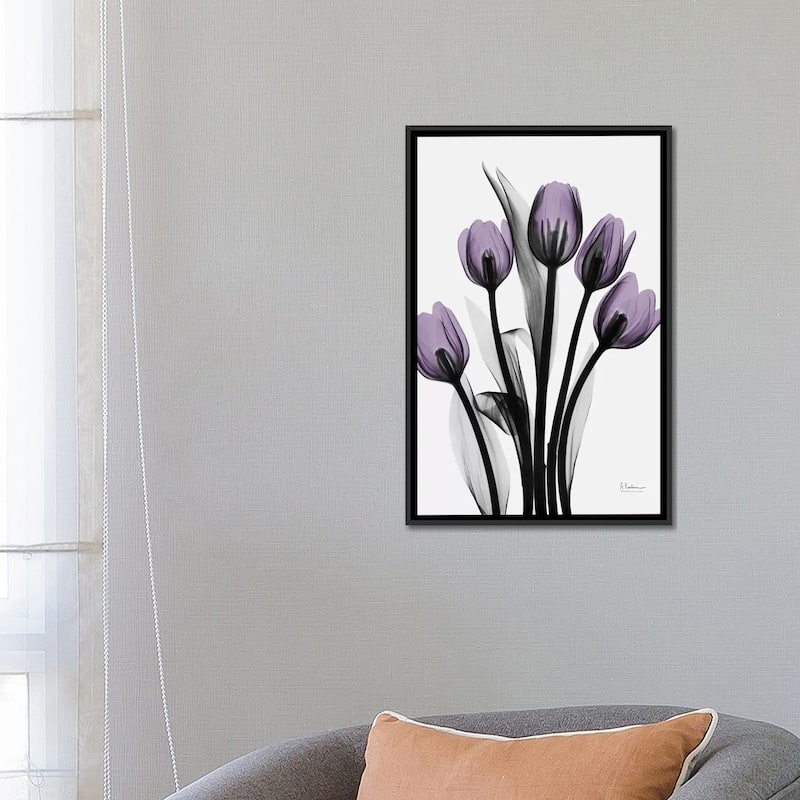 iCanvas "Five Tulips" by Albert Koetsier Framed Canvas Print