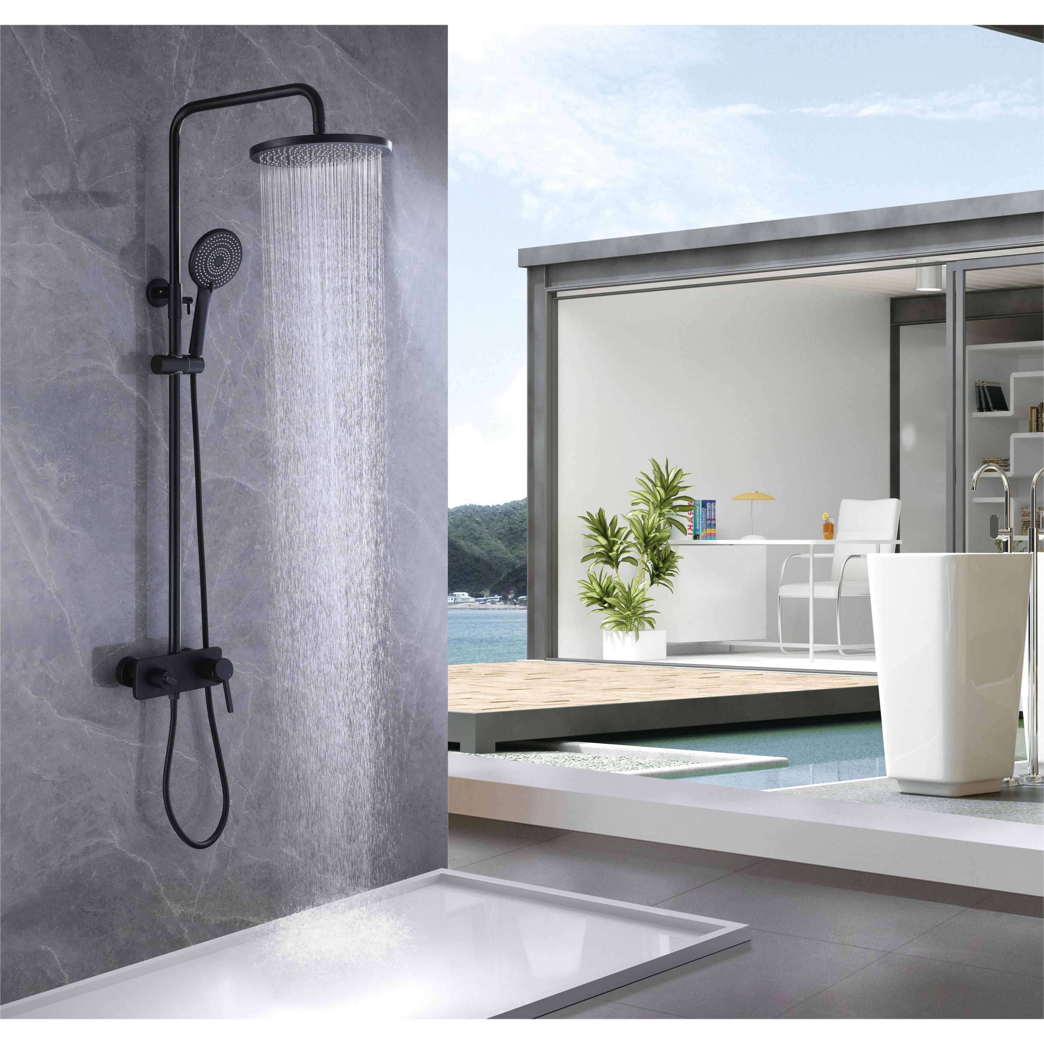 https://ak1.ostkcdn.com/images/products/is/images/direct/a778fd07b4b24329f2c0e995d3663d67ee6bbce9/Wall-Mounted-5-Way-Complete-Rain-Shower-System-Black-With-High-pressure-Handheld.jpg