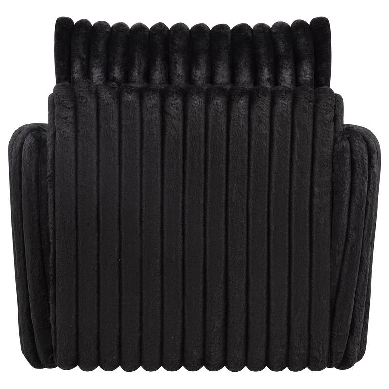 Sarco Corduroy Upholstered Swivel Accent Arm Chair - 38.25" x 34.25" x 37"