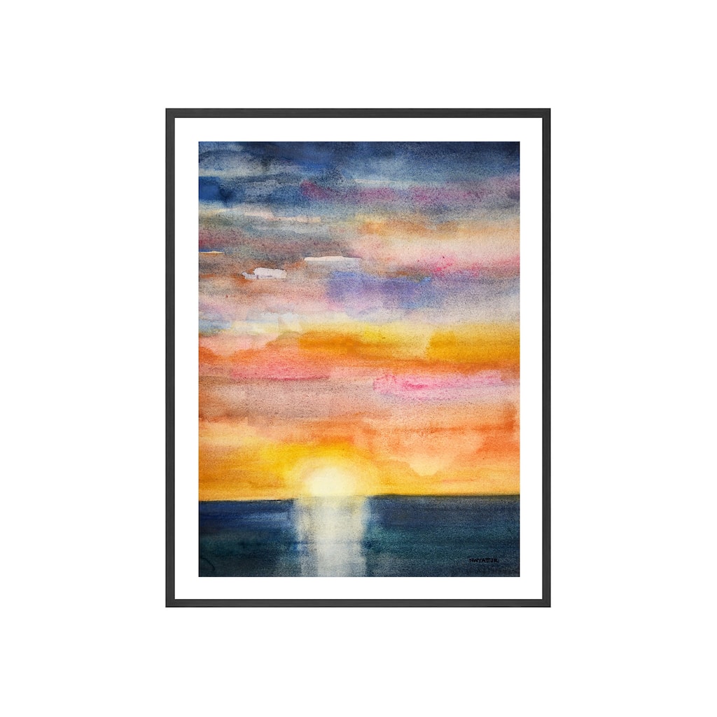 Glorious Sunset Framed Print Wall Art by Norman Wyatt Jr.