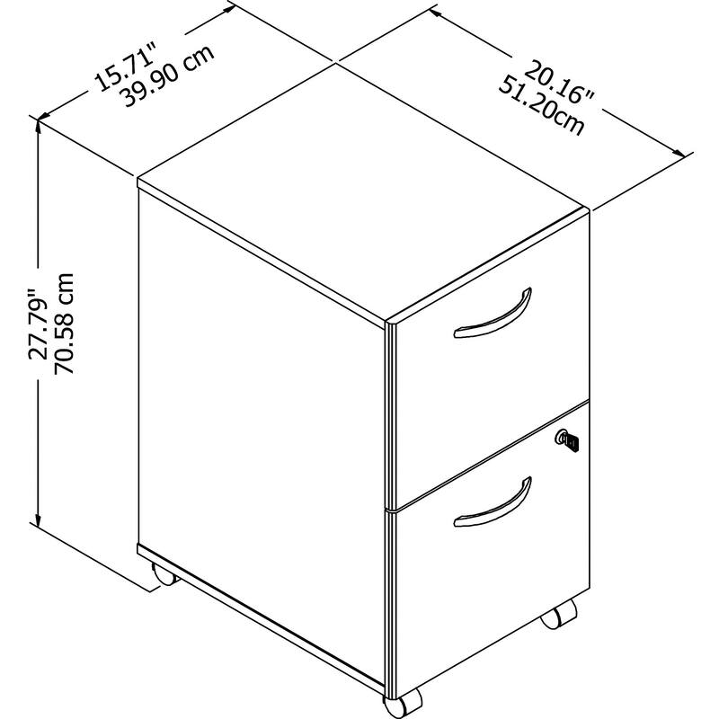 Studio C 2-drawer Mobile File Cabinet by Bush Business Furniture