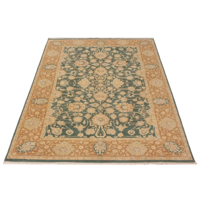 ECARPETGALLERY Hand-knotted Pako Persian 18 Of 20 Teal Wool Rug - 6'0 x 8'8