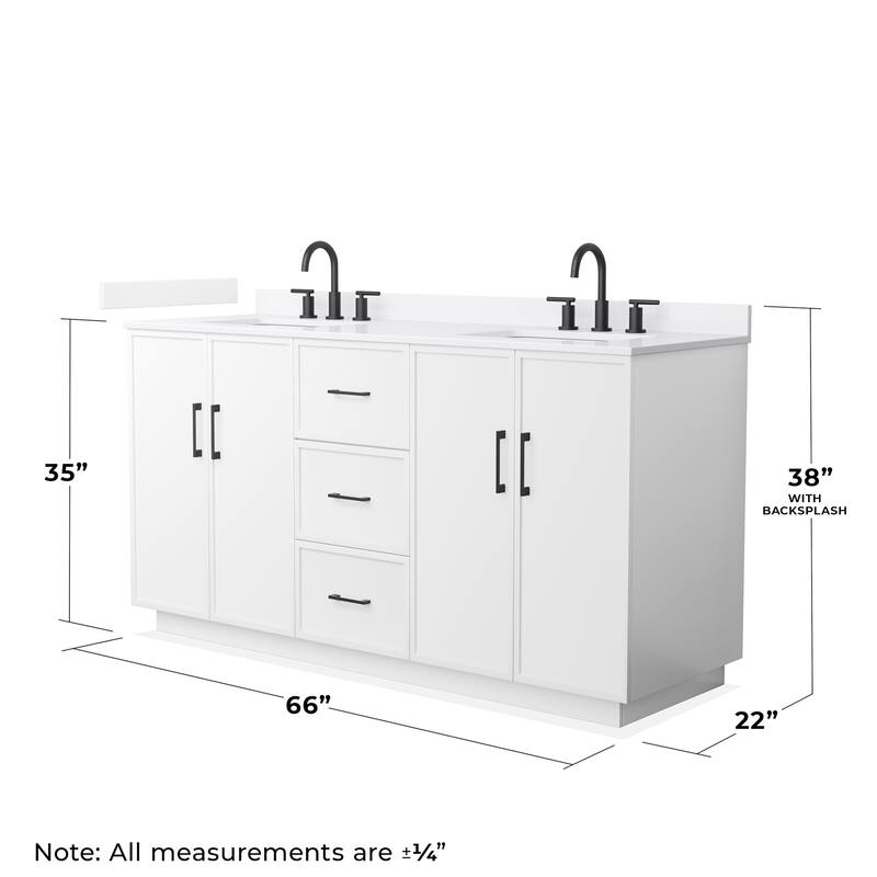 Wyndham Collection WCH7474-66D-QTZ-US3MXX Elan TK 66" Free Standing