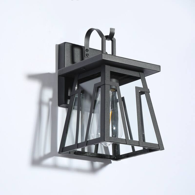 Modern 1-light Outdoor Wall Light Dimmable Traditional Lantern Porch Wall Sconce