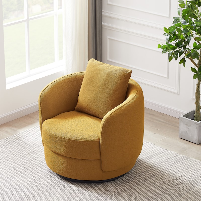 Perton Luxury Mid Century Modern French Boucle Accent Armchair