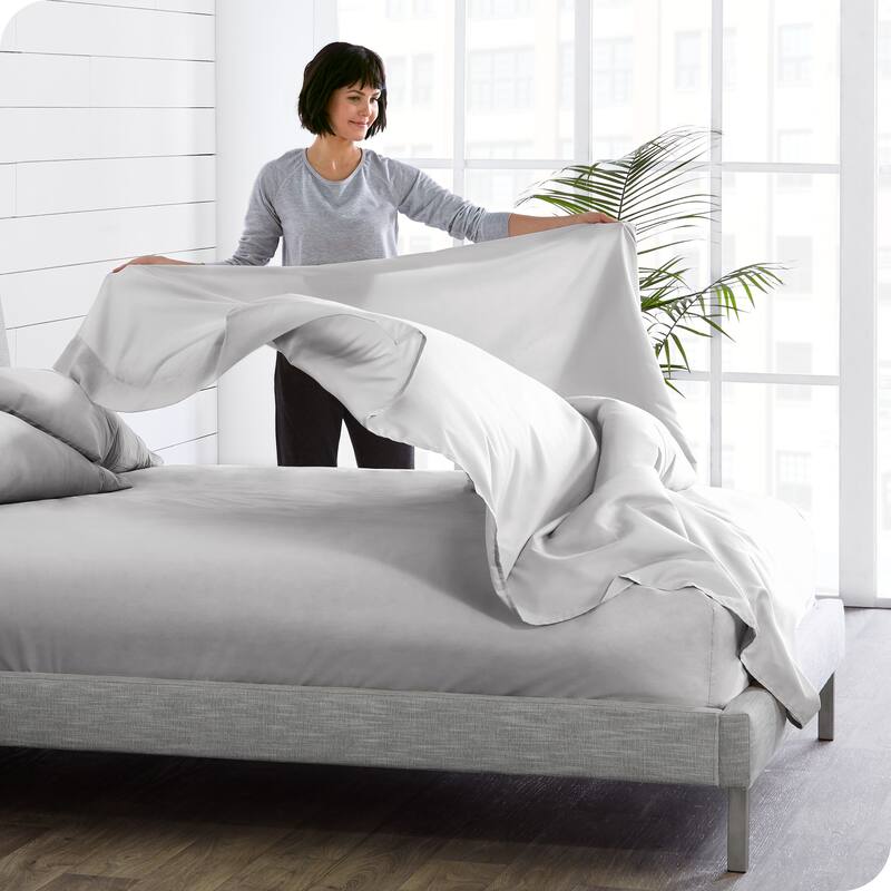 Bare Home Double Brushed Microfiber Flat Top Sheet