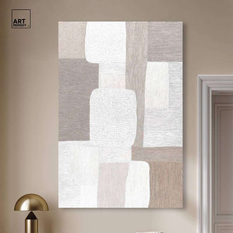 Stucco Squares II Canvas by Art Remedy, Gallery Wrapped