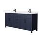 Option Dark Blue / White Quartz Top / Matte Black