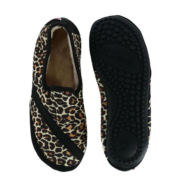 leopard womens slippers