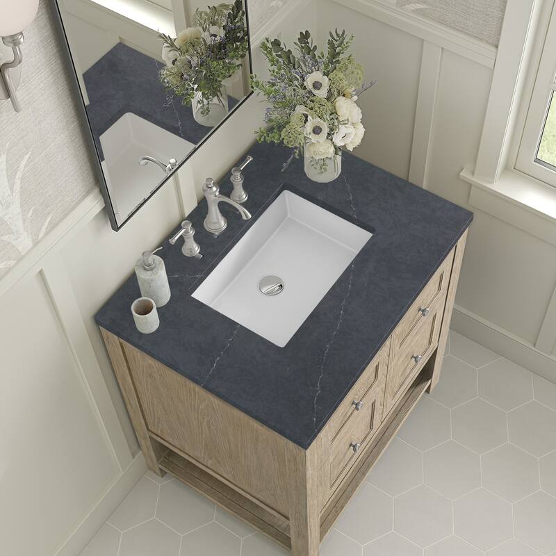 James Martin Vanities Breckenridge 30" Single Vanity, Whitewashed Oak