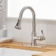 preview thumbnail 11 of 30, Pull Down Kitchen Faucet Single Handle Modern One Hole Kitchen Sink Faucets With Pull Down Sprayer Basin Tap With Deck Plate Brushed Nickel