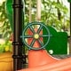 preview thumbnail 2 of 4, Green and Yellow Outdoor Playground Captain Pirate Ship Wheel, Plastic Playground Swing Set Accessories Steering Wheel