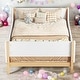 preview thumbnail 2 of 7, Twin Size Kids Bed with Built-in Bed-end Book Storage Rack, White