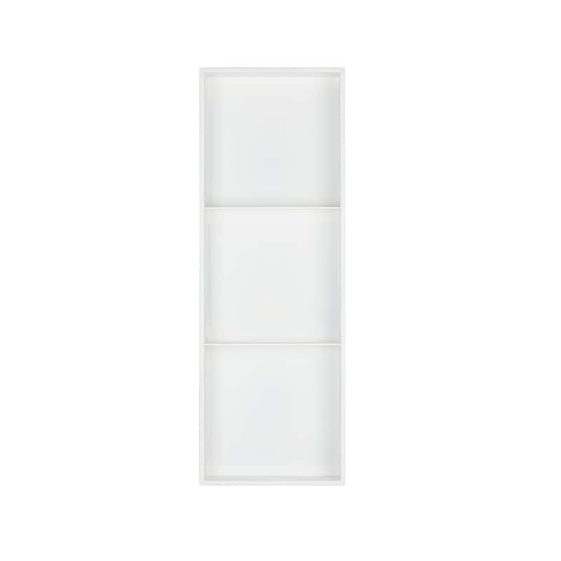 18 Gauge Stainless Steel Black/White Cream Layered Rectangular Recessed Shower Niche - 36"x12.6"