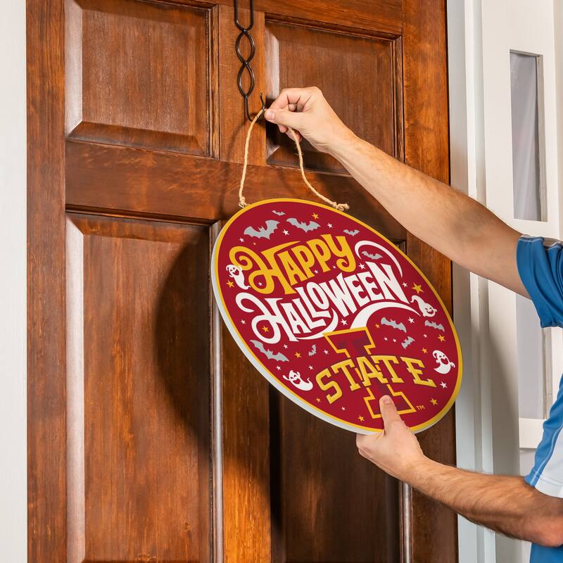 Iowa State University 18" x 18" Halloween Door Décor Wall Sign