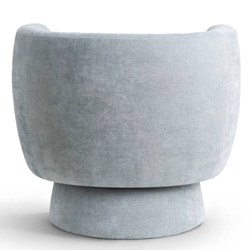 Upholstered Swivel Barrel Accent Chairs(Set of 2)