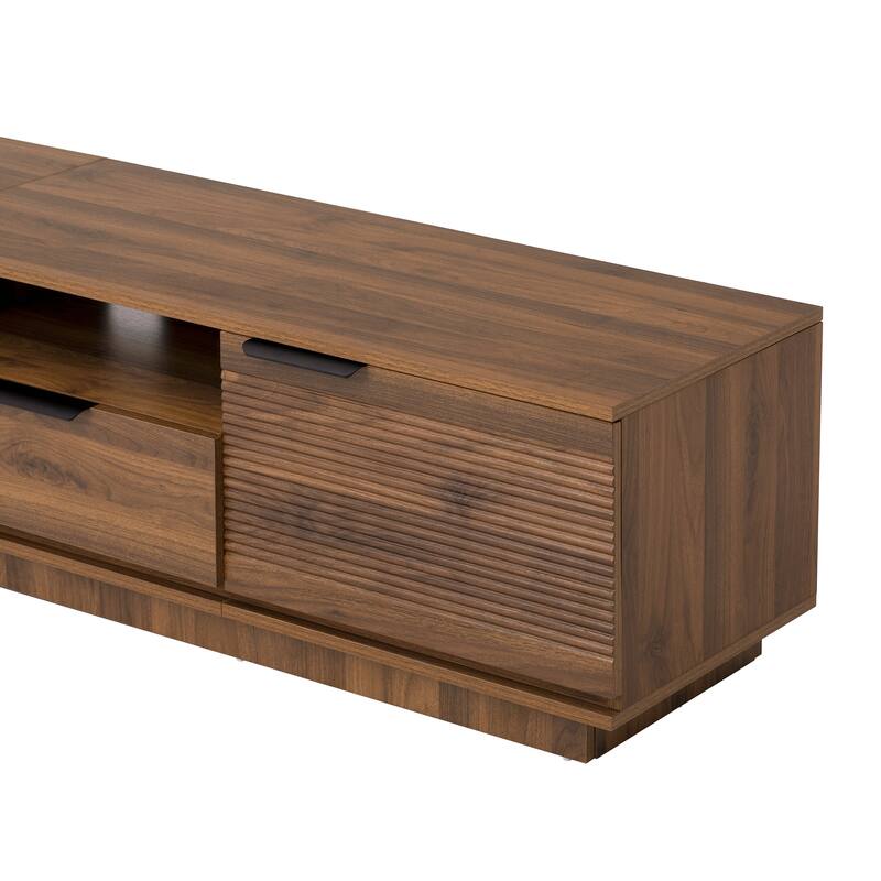 Mid-Century 78" TV Stand Entertainment Center for TVs up to 85", Floor-Standing TV Cabinet with Drawers & Cable Management