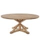 preview thumbnail 15 of 16, Benchwright Rustic X-base Round Pine Wood Dining Table by iNSPIRE Q Artisan