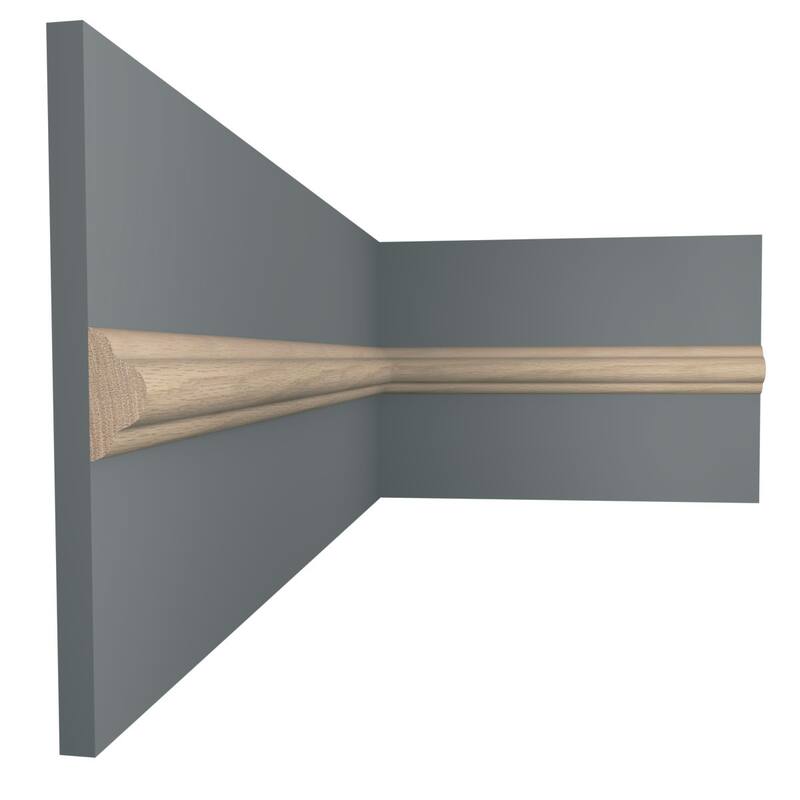 WM1215: 9/16-in x 1-1/4-in x 96-in Americraft Solid Hardwood Stain Grade Joint Moulding