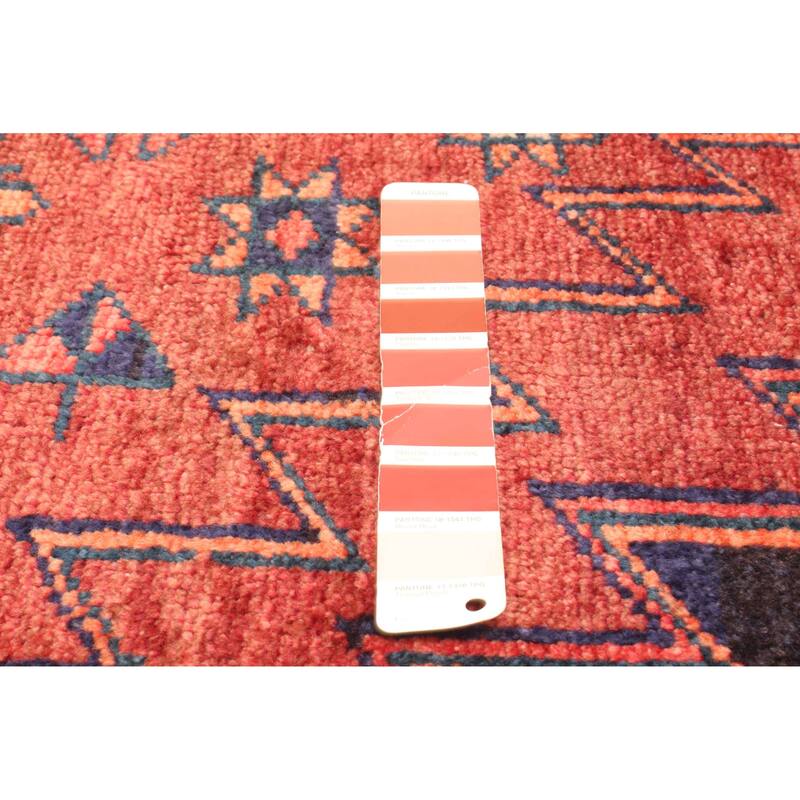 ECARPETGALLERY Hand-knotted Melis Vintage Red Wool Rug - 4'10 x 6'6