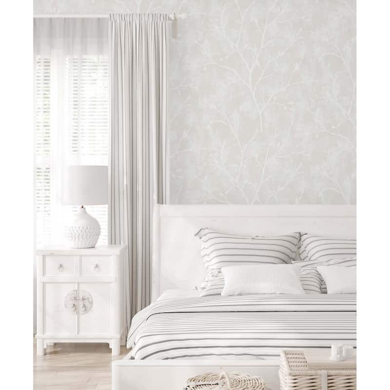 Seabrook Designs Avena Branches Nonwoven Unpasted Wallpaper