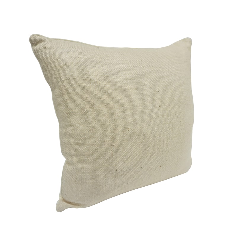 Home&Manor Malayer Vintage Raw Silk Pillow 18"