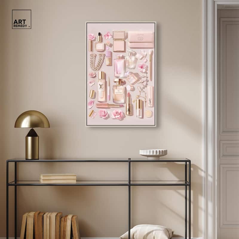 Light Make Up Accessories Canvas by Art Remedy