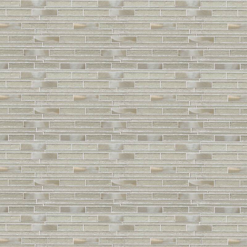 Altair Ardcarn Rectangular Laminated Glass Mosaic Mix Aluminum Wall Tile