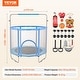 preview thumbnail 9 of 19, 55" Kids Trampoline with Safety Net and 3 Adjustable Heights Ideal for Indoors or Outdoors