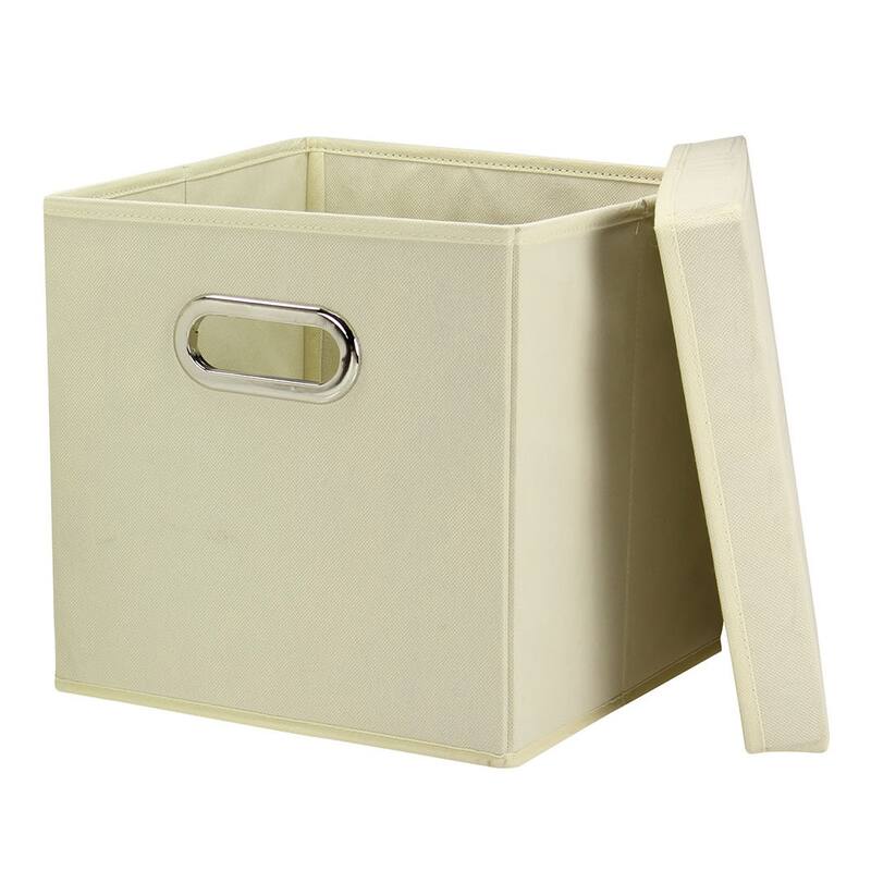 Household Essentials Natural Tan 11-inch Storage Cubes (Pack of 2)