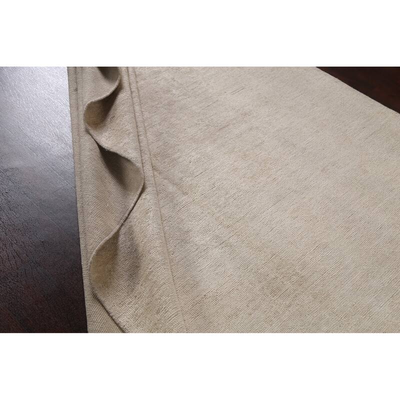Vegetable Dye Muted Oushak Oriental Area Rug Hand-knotted Wool Carpet - 5'10" x 9'2"